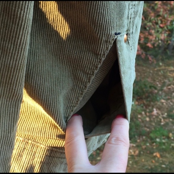 Corduroy jean jacket with copper accents rivets M - Picture 8 of 10